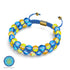 Nuit étoilée I | Aide ukrainienne | Bracelet de perles de verre double sirène